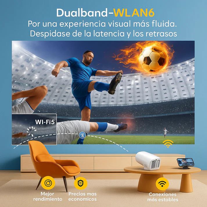 🎬 VIVE EL CINE EN CASA: NOCHES ÚNICAS CON TU MINI PROYECTOR FULL HD