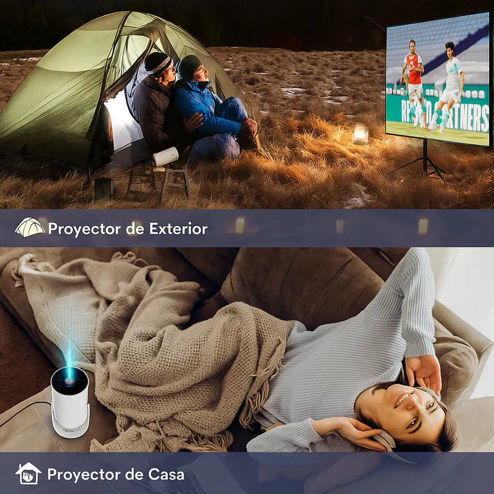 🎬 VIVE EL CINE EN CASA: NOCHES ÚNICAS CON TU MINI PROYECTOR FULL HD