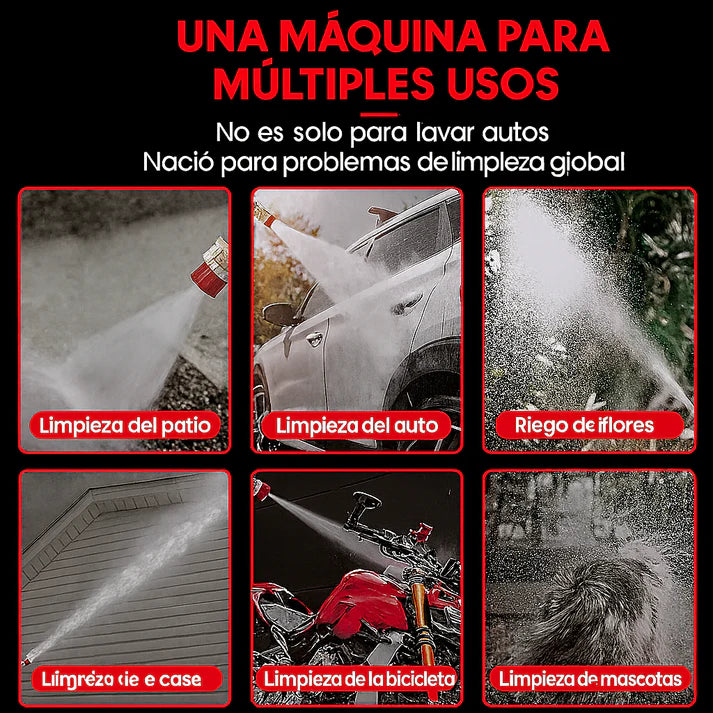 💦 Pistola Hidrolavadora PRO Limpieza a Presión de Alta Potencia